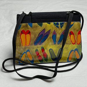 Angela Frascone Small Hardbody Purse w/ Shoe Imagery
